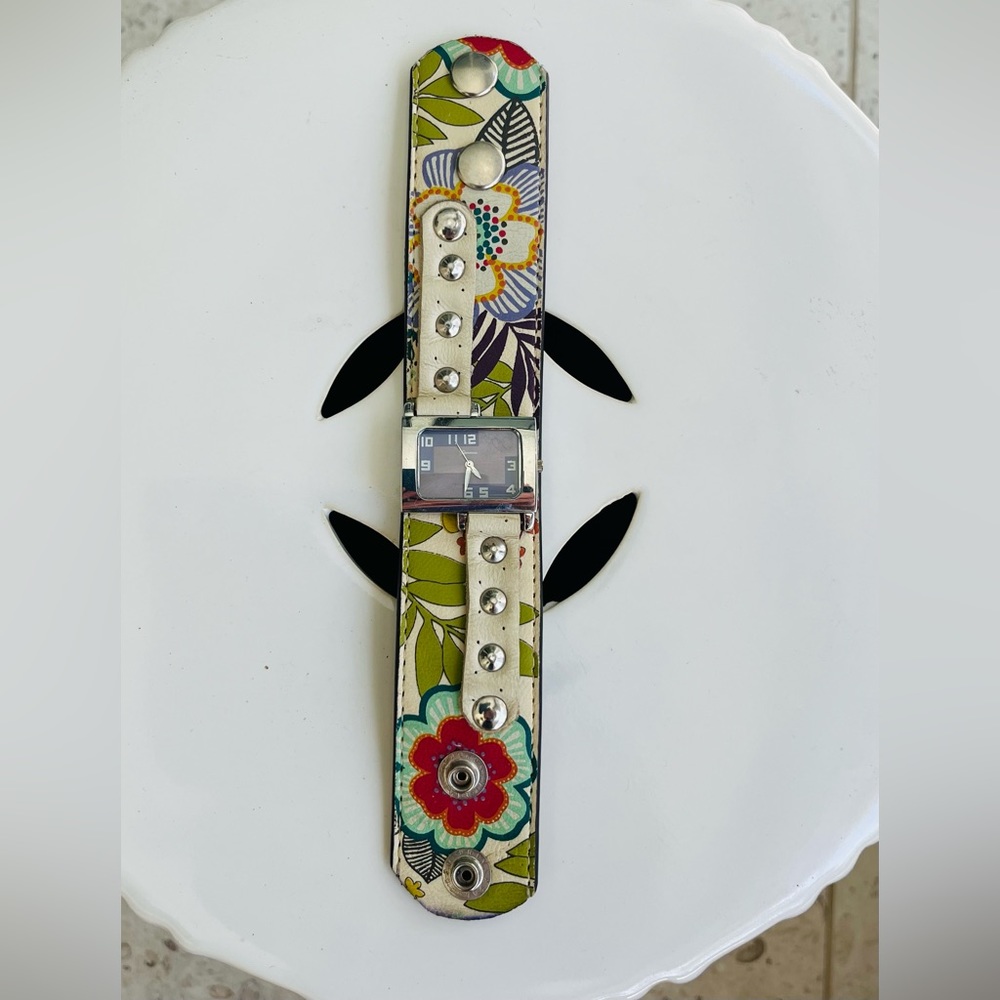 Unique Leather Watchband & Watch